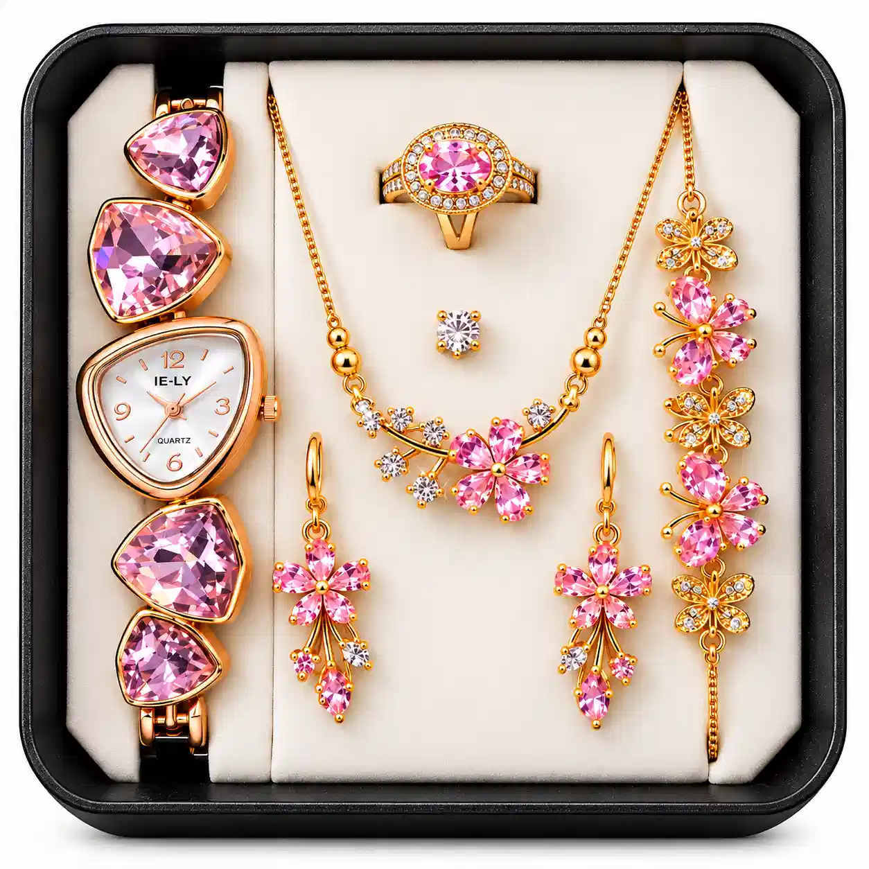5-in-1 Ladies Watch & Jewellery Gift Set 5-in-1 Ladies Watch and Jewellery Gift Set